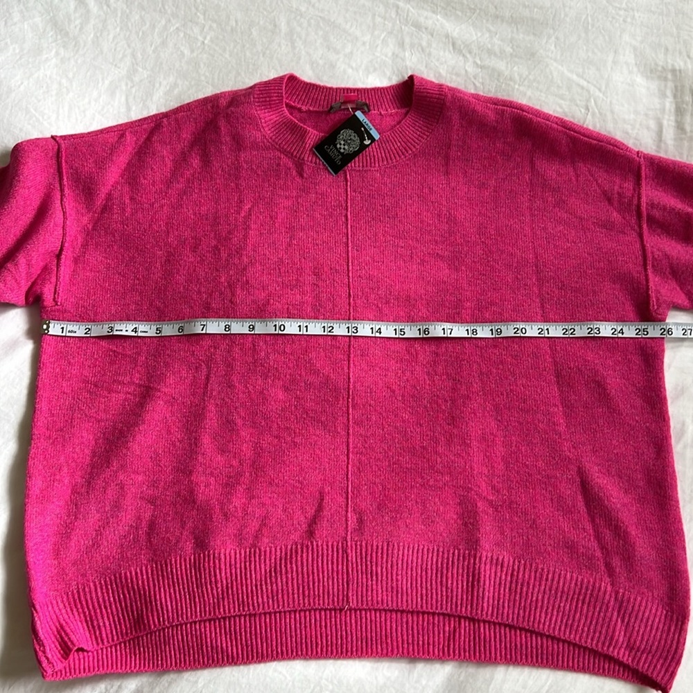 Vince Camuto Women’s Pink Crewneck Sweater Size L - Picture 5 of 7